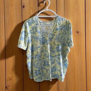 BAY STUDIO FLORAL TEE SIZE 2X